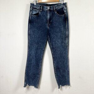 3X1 Jeans Straight Authentic Crop High Rise Sid Acid Wash Denim‎ 80s Size 31